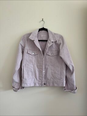 American Eagle Outfitters Lavender Corduroy Trucker Jacket